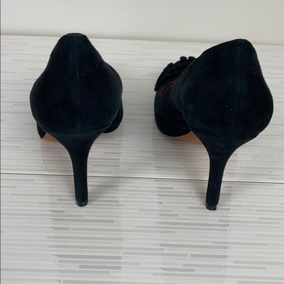 Elizabeth and James Black Suede Pump Size 8.5 - Picture 3 of 4